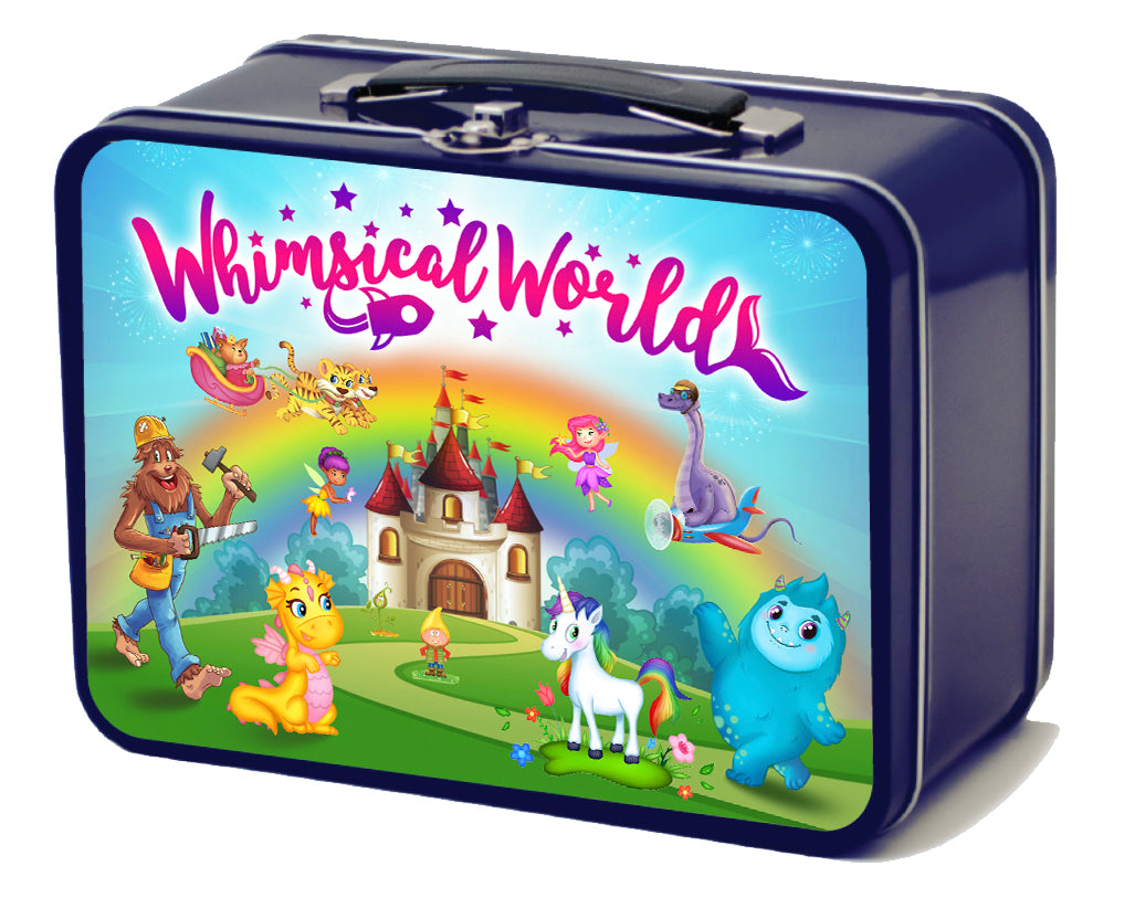 Whimsical World Unicorn, Mermaid, and Dragon Lunch Box
